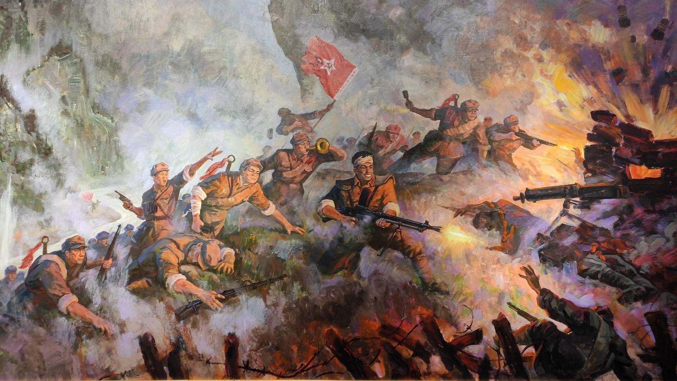 5万,红军缴获1.4万支步枪和其他重武器.