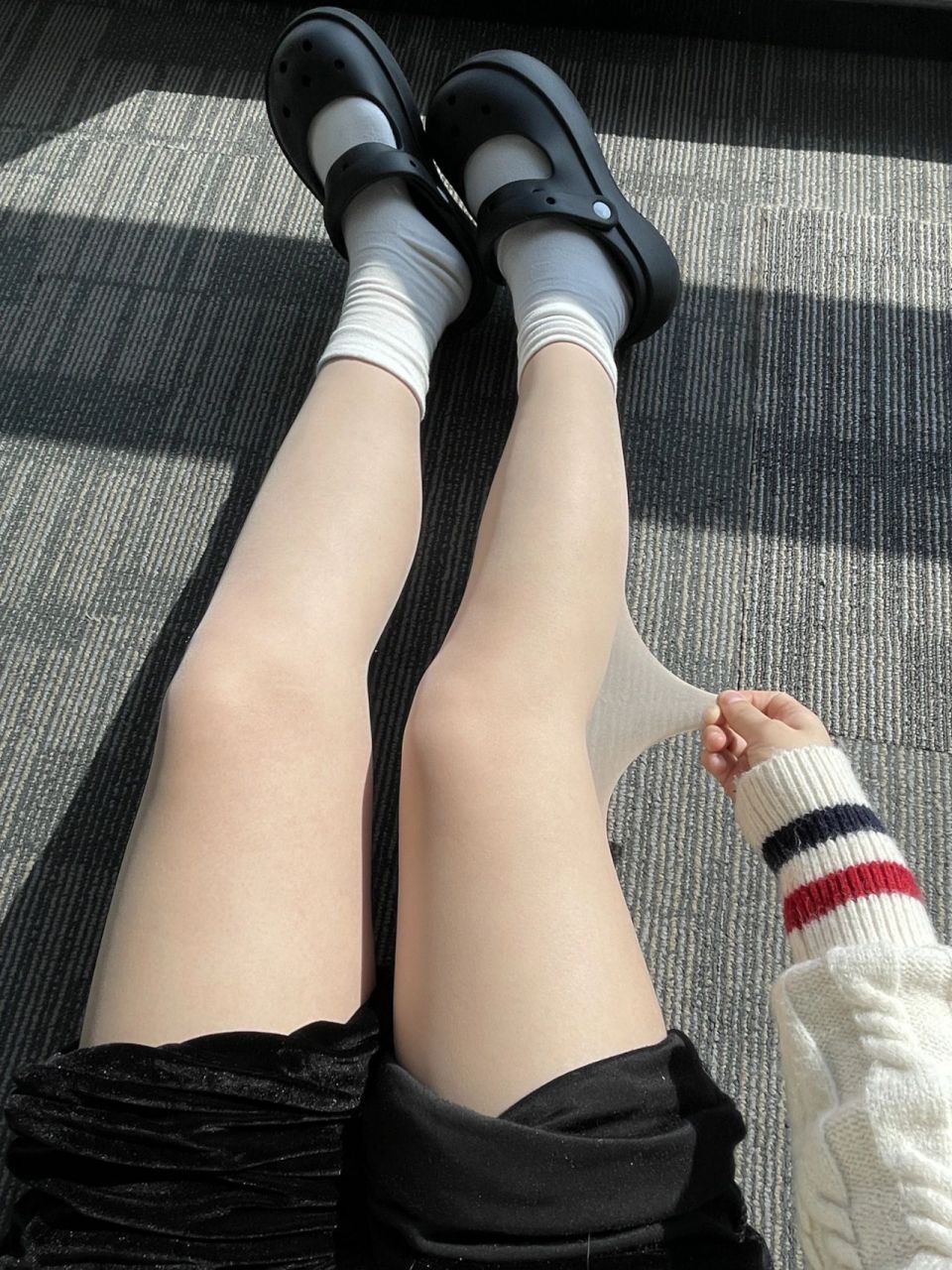 这个美肤袜不反光遮瑕真得牛 腿上有鸡皮肤的姐妹真的可以看看这个