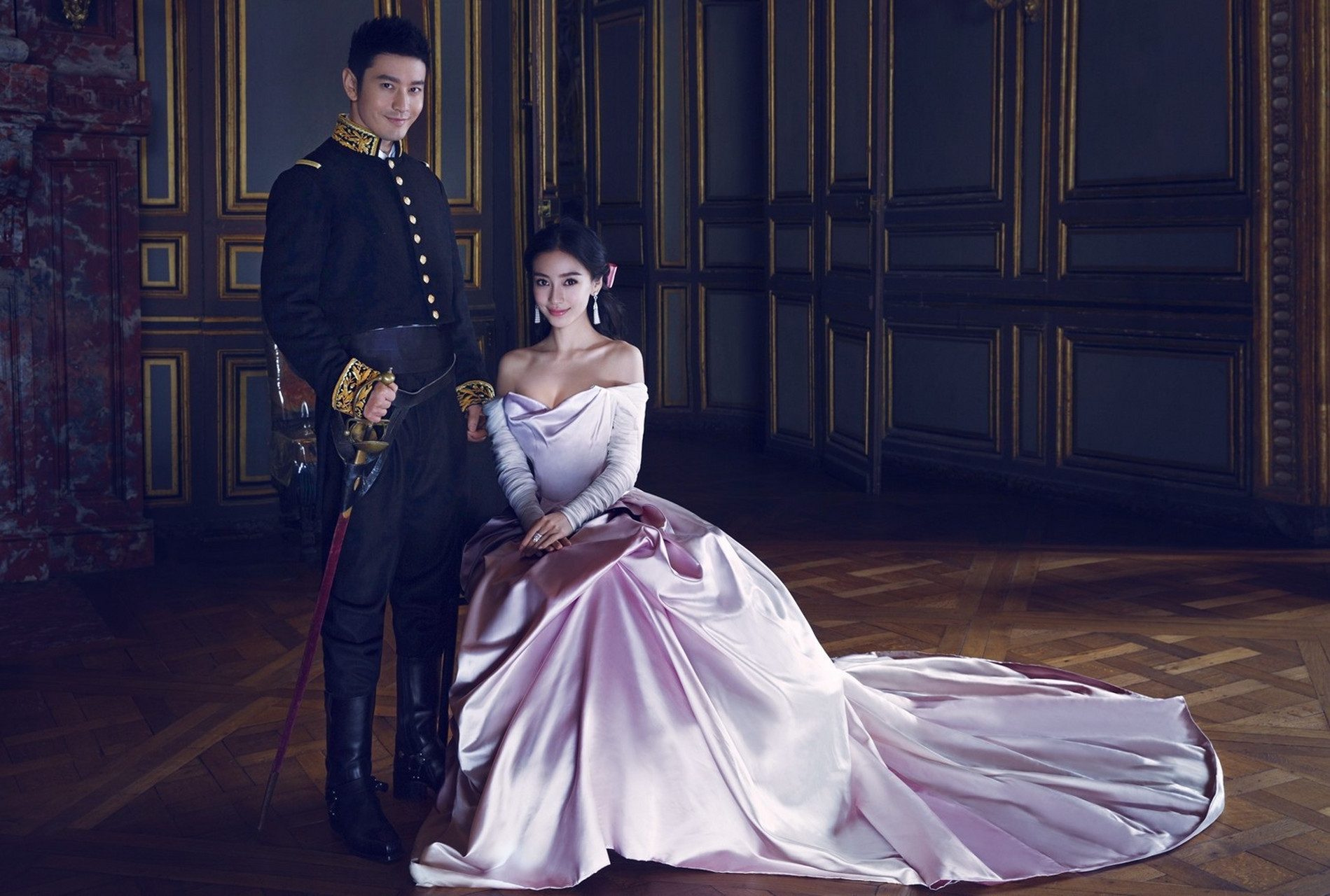 angelababy 这是我结婚的地方  当年两人婚礼被美版vogue 评为中国版