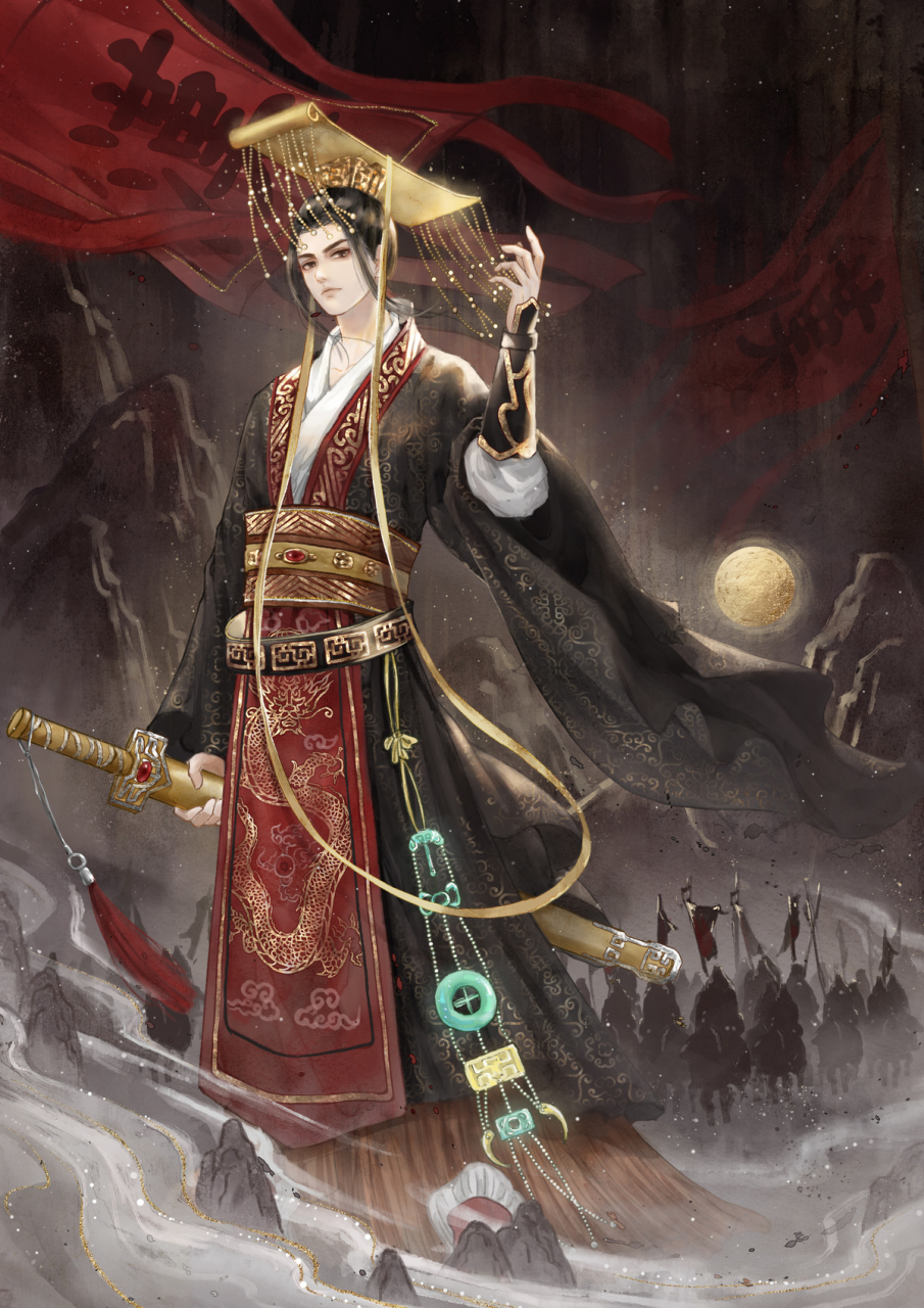 汉武帝 插画师:我心中的汉武帝