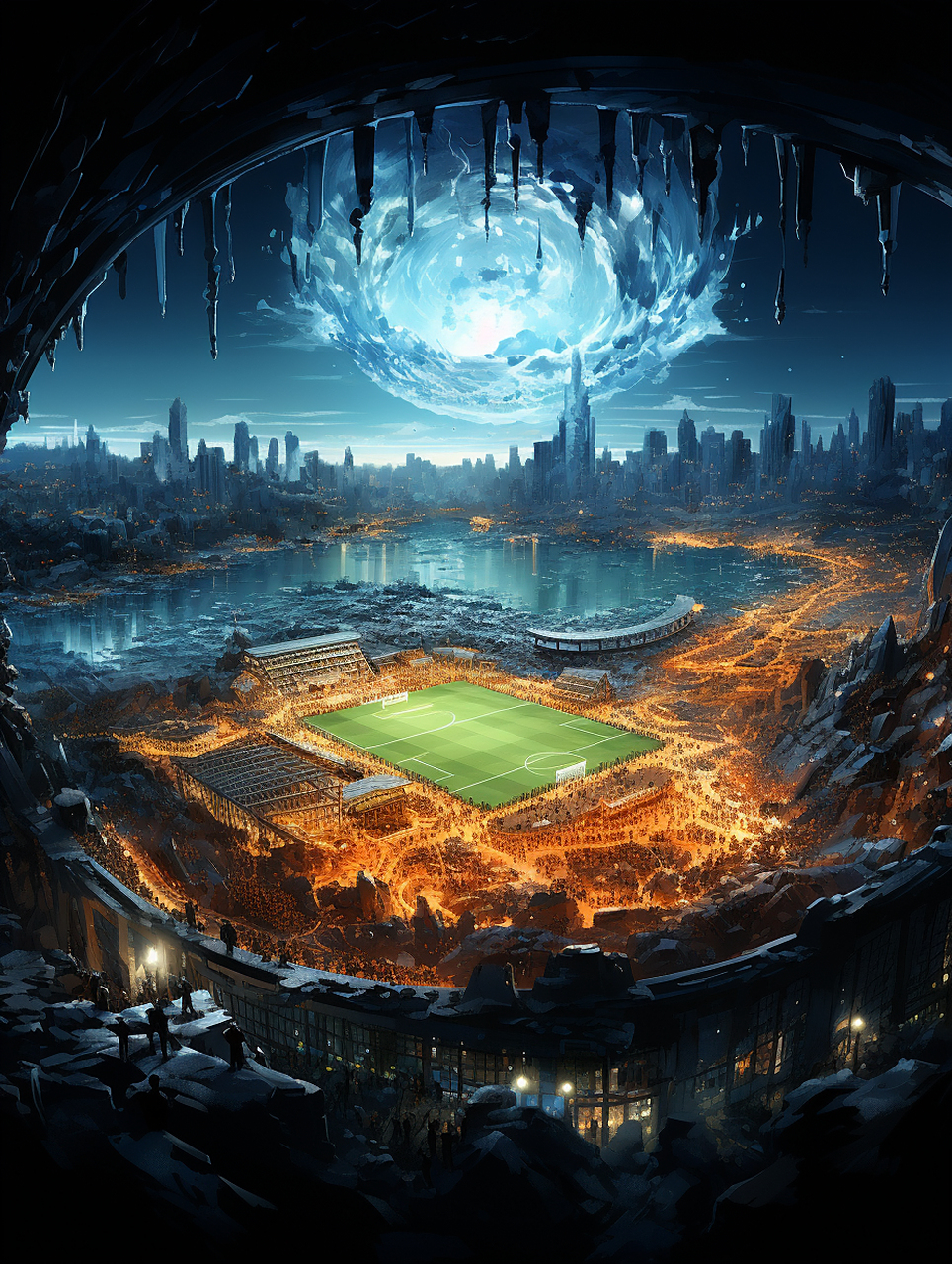 未来世界的体育竞技场!#ai绘画