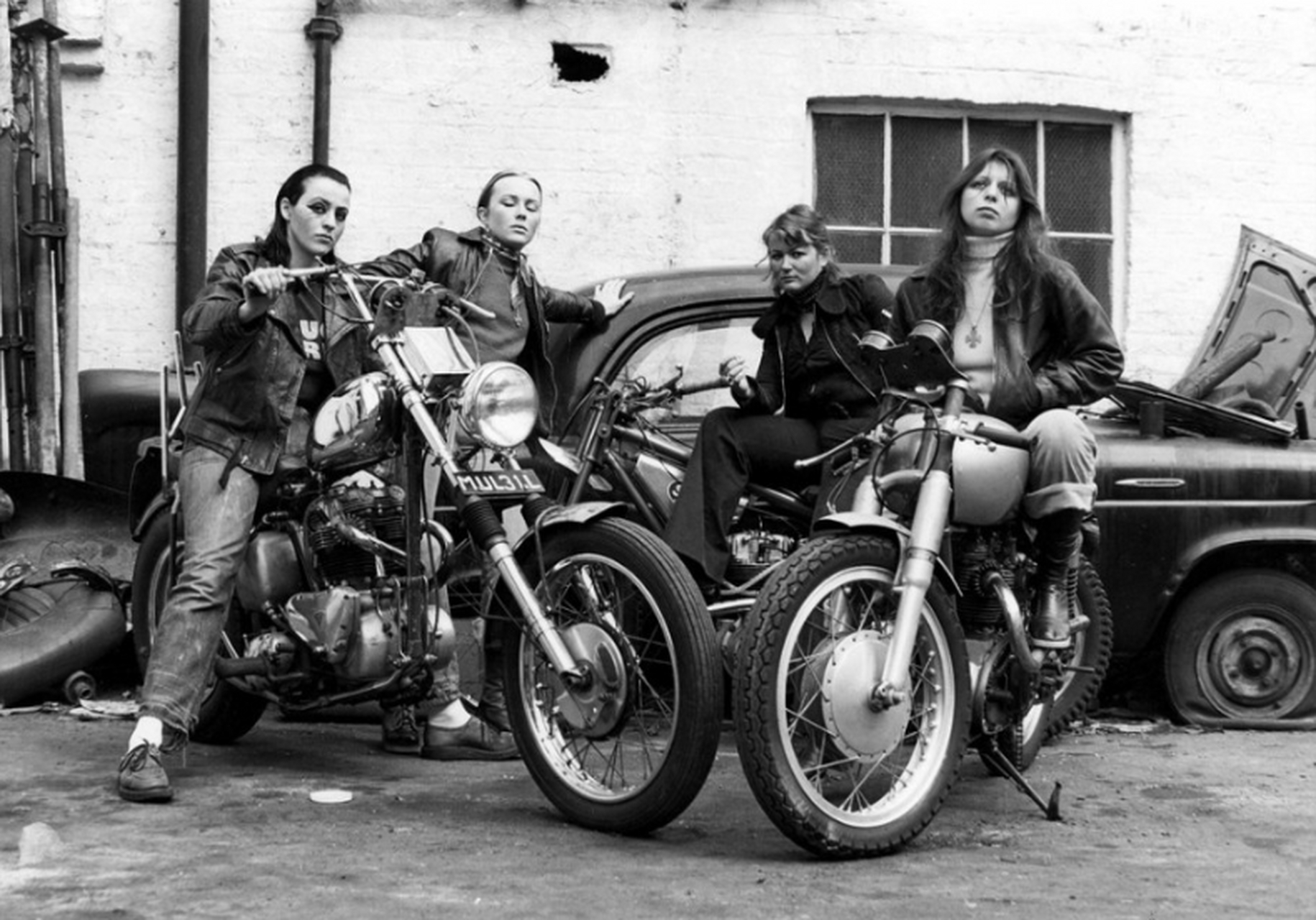 地狱天使帮号称加拿大第一黑帮组织.摄于1973年