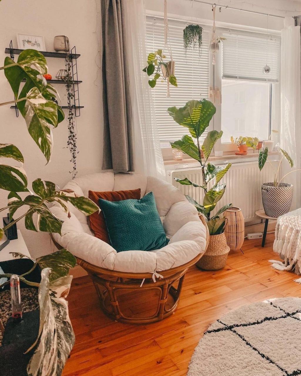 自然森系风装修,满屋布满了绿植,清新又有活力!