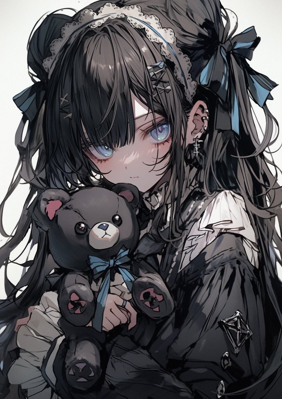 ai绘画# 黑暗系少女79 676767