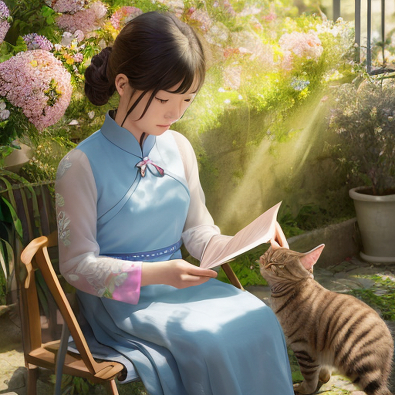 ai给我的中国古典美女图片,有点差强人意哈.