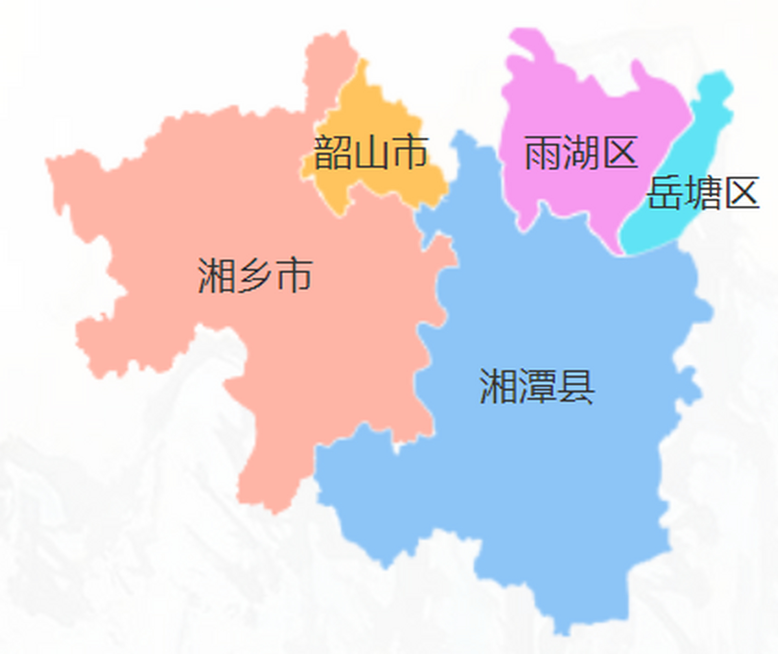 湘潭市各区地图图片