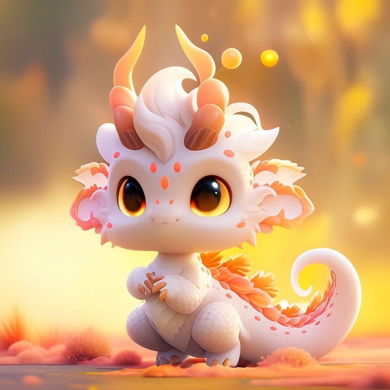 ai绘图的奇妙世界  这个龙宝宝简直是太可爱了!