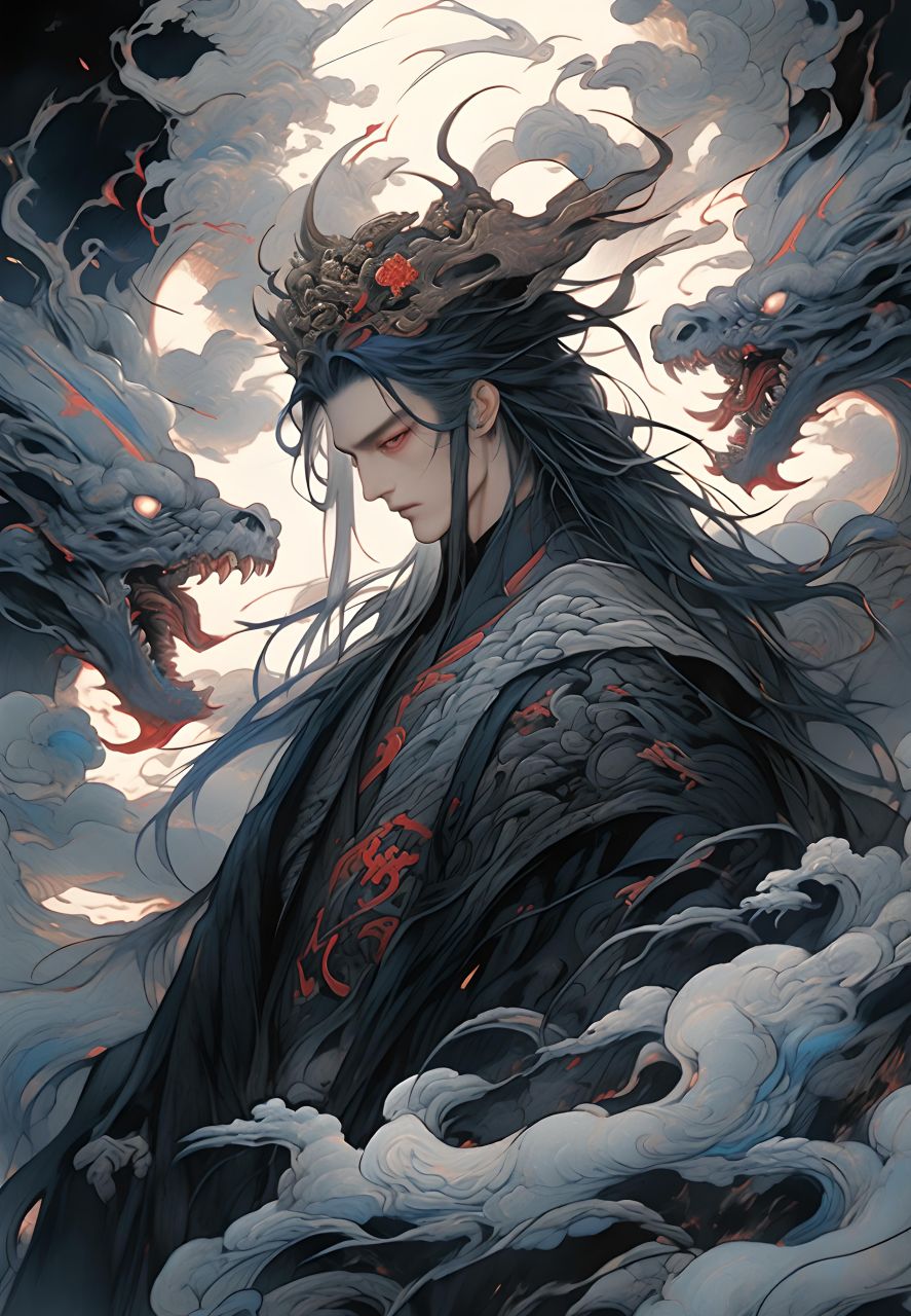 魔王#水墨风##古风##魔王##图片##二次元##动漫头像和壁纸##卡通图片