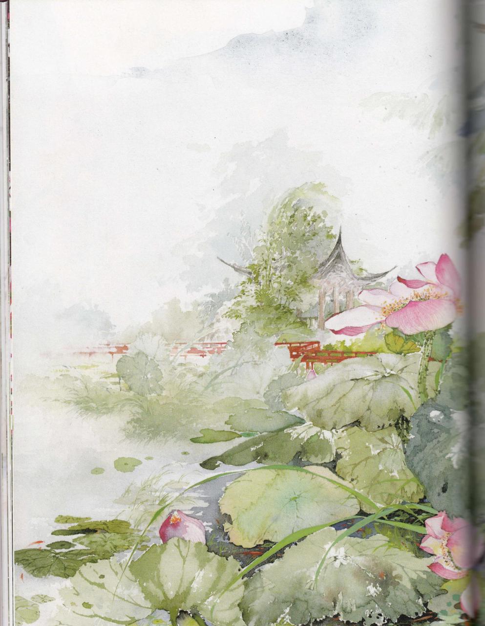 gif创作人 东方古风水彩手绘插画画集《锦瑟》精美作品欣赏2