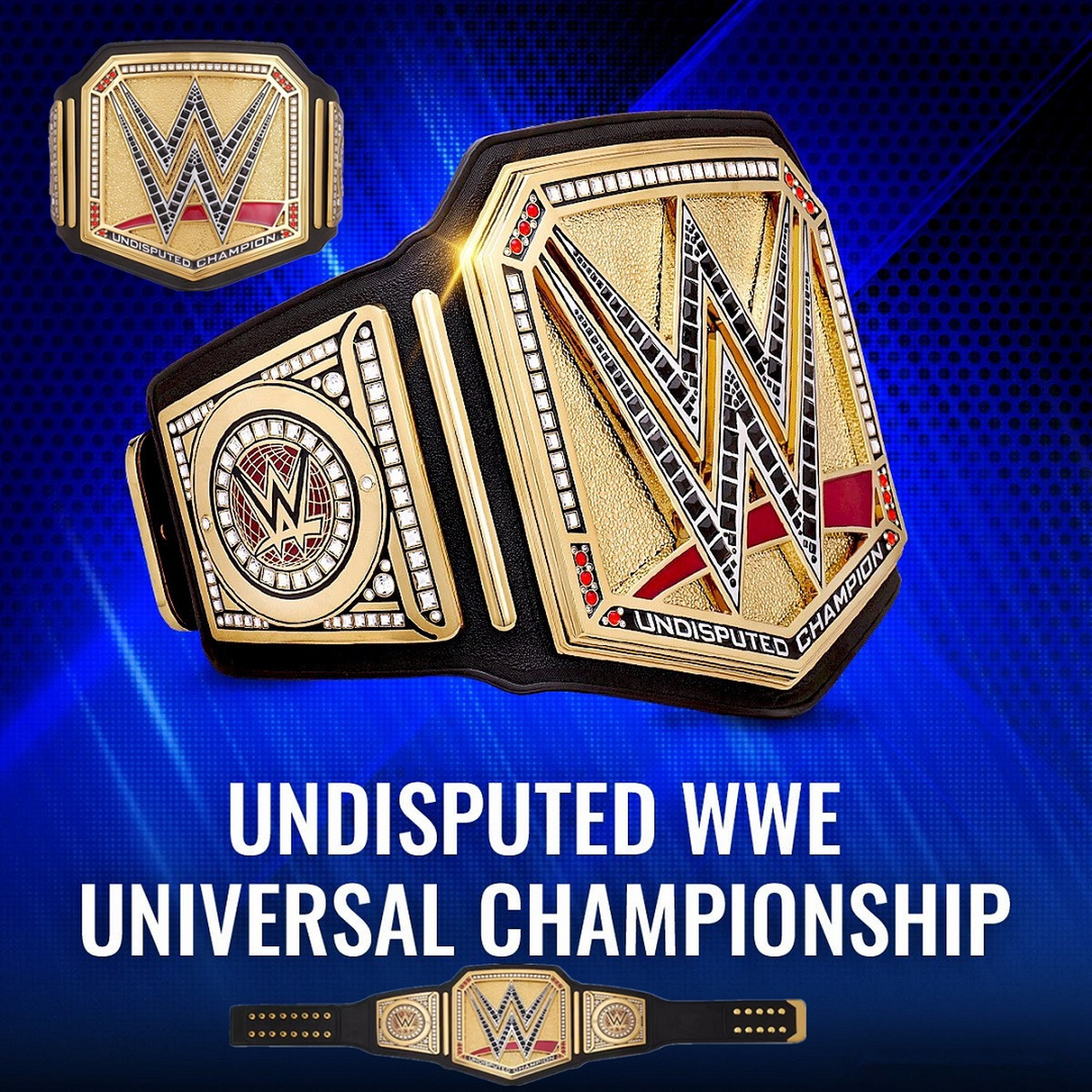 wwe# #摔角#  全新"毋庸置疑wwe环球冠军"腰带亮相!