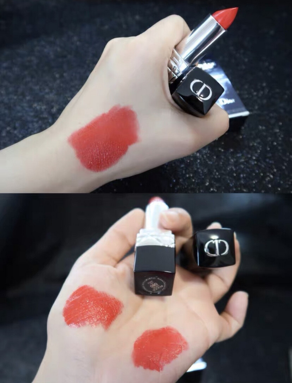 迪奥999 迪奥999哑光版的口红质地虽然是哑光的,但是一点也不会干