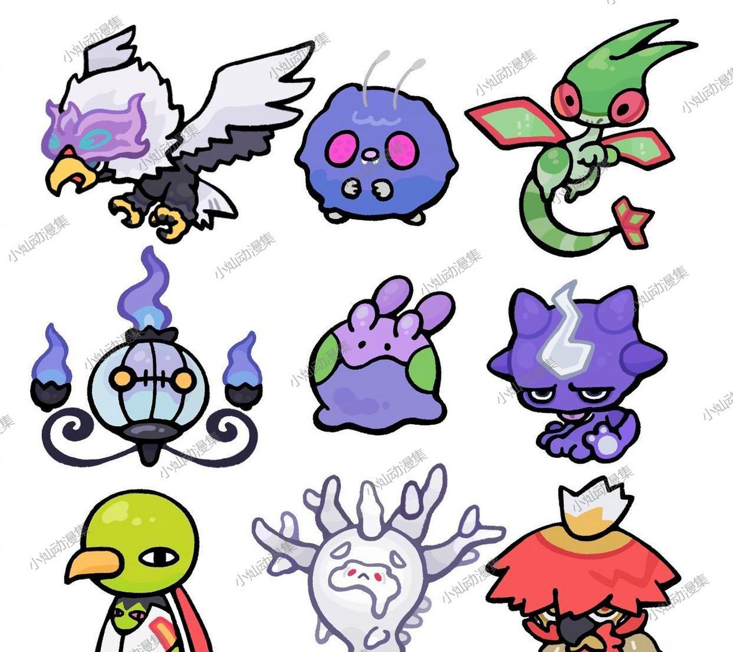 这些q版宝可梦超级可爱哦!