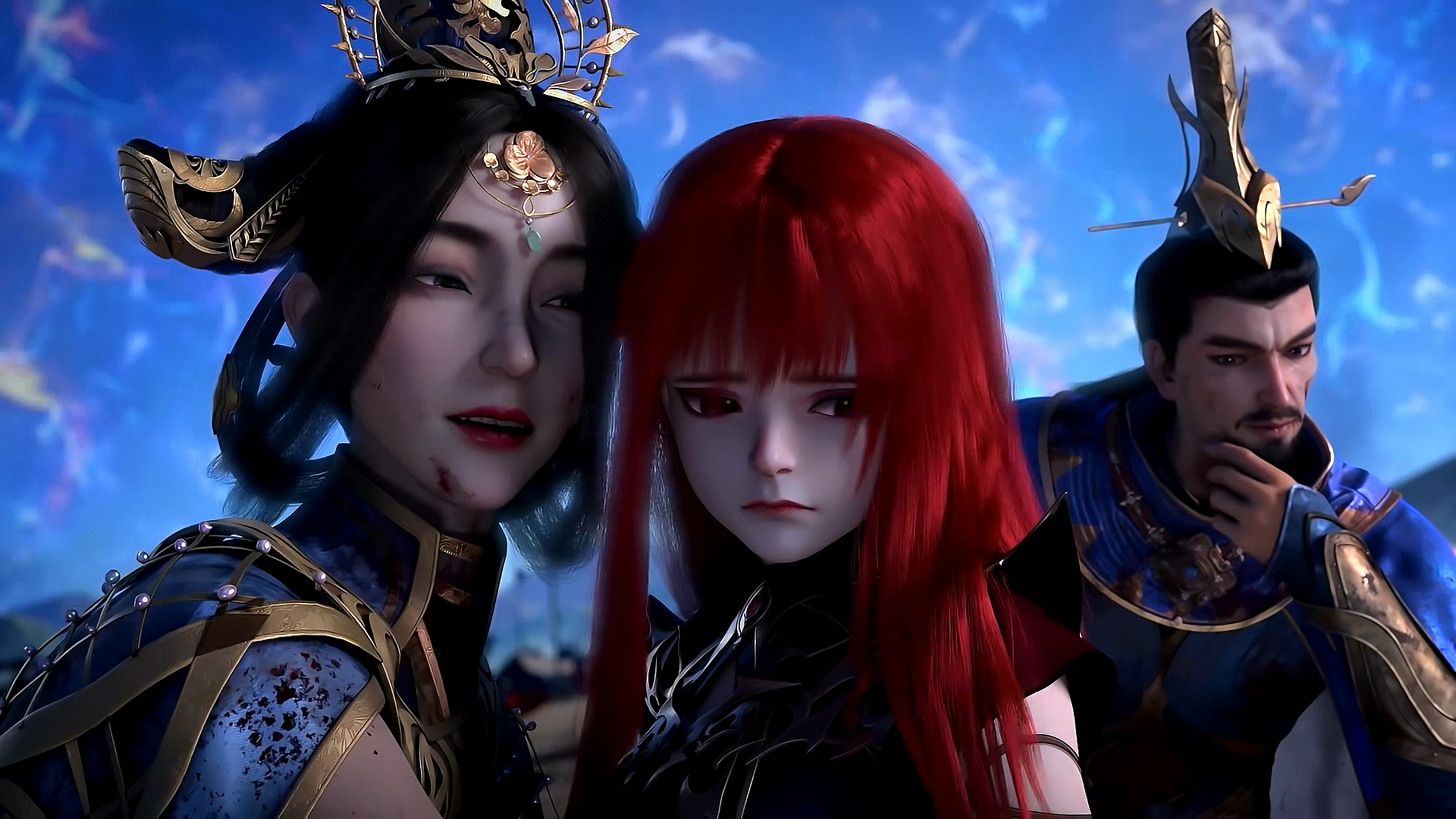 国漫女神|《神澜奇域无双珠》红宝女皇4k高清壁纸:红宝重修为人类后