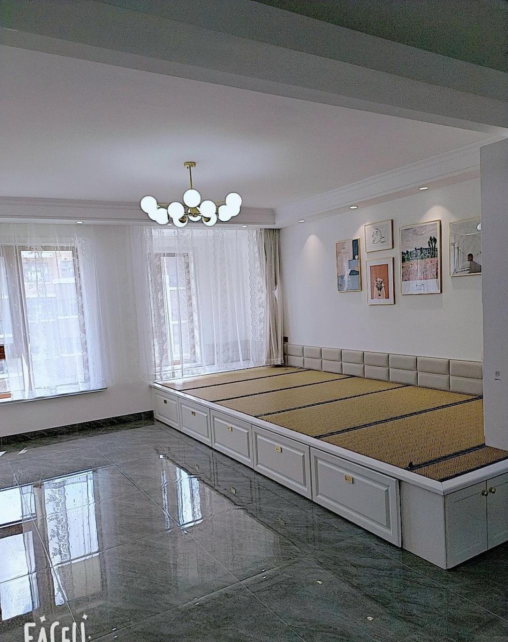 倍受质疑的客厅榻榻米,完工了,太棒了[good] [火焰][火焰]装修几乎快