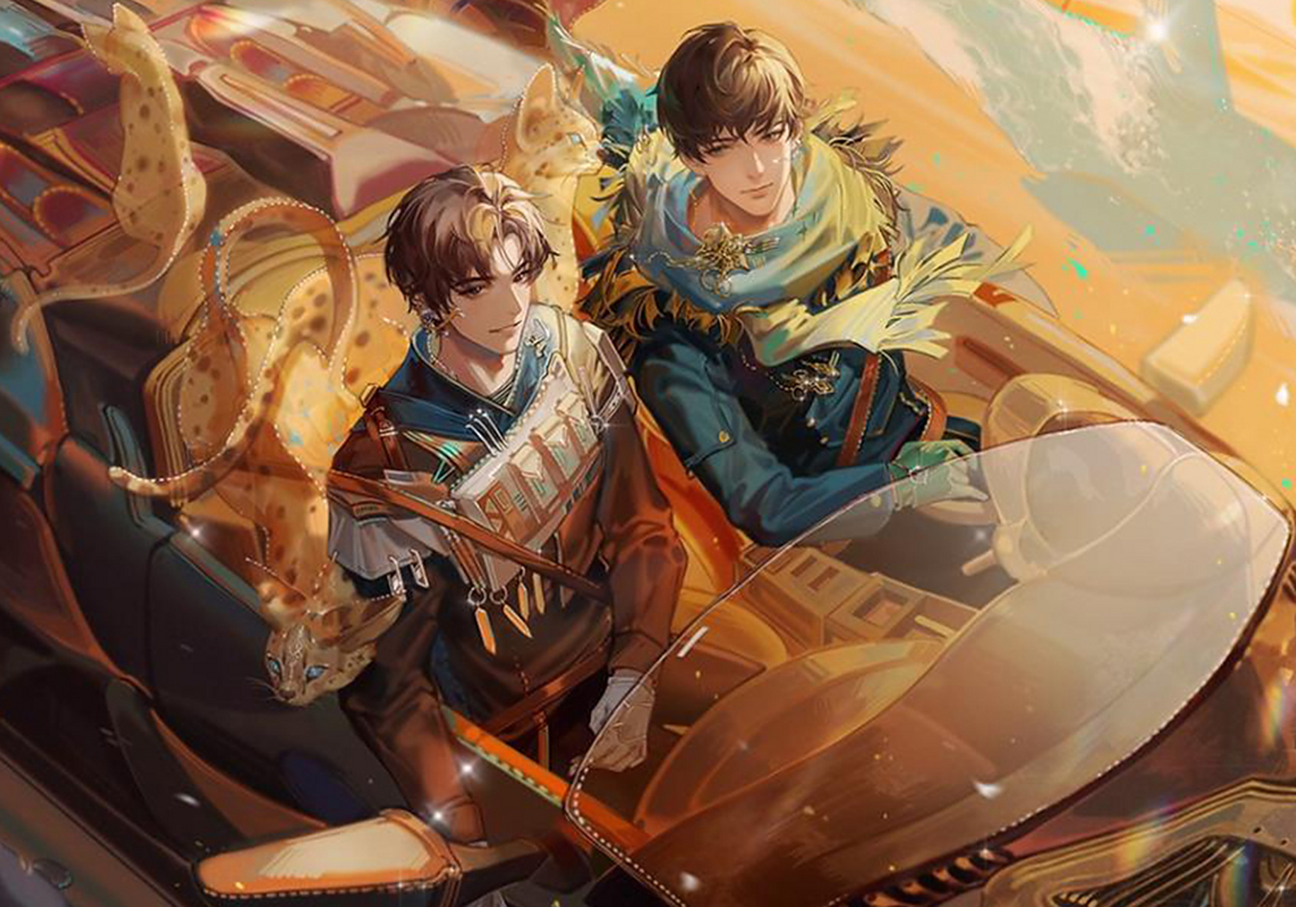 188男团李简哨向番外,简大的精神体是小猎豹薮猫,李玉的精神体为远洋