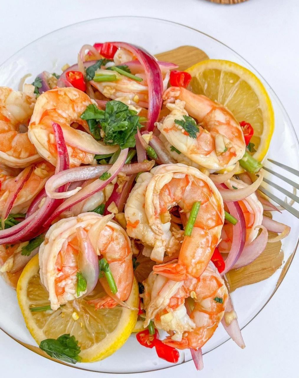 午餐这样吃|泰式酸辣柠檬虾08|||· 虾仁酸辣入味,清爽解腻 低脂高