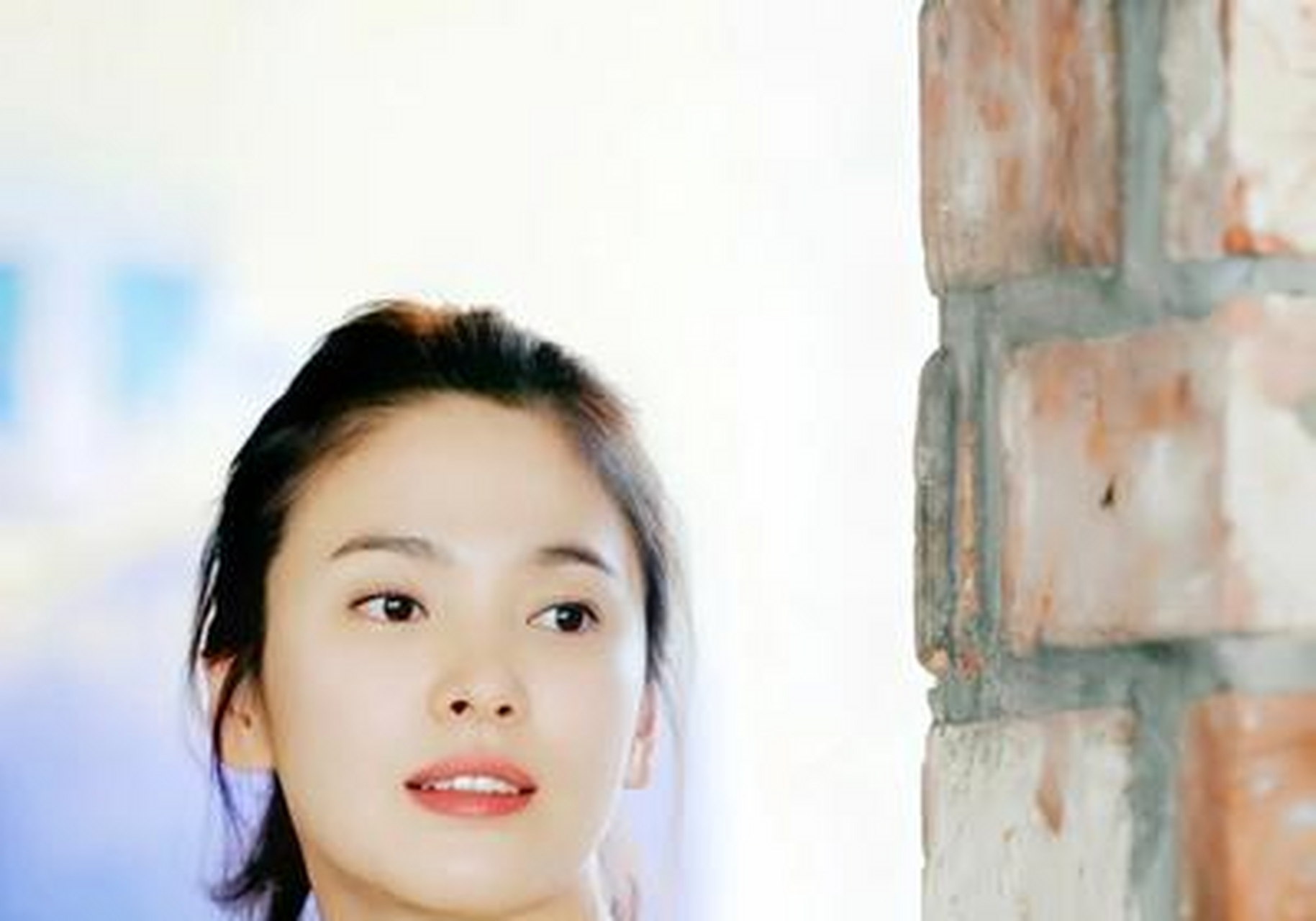 宋慧乔真清纯美人天花板,白毛衣高马尾元气清甜,宛如在校高中生[灯笼]