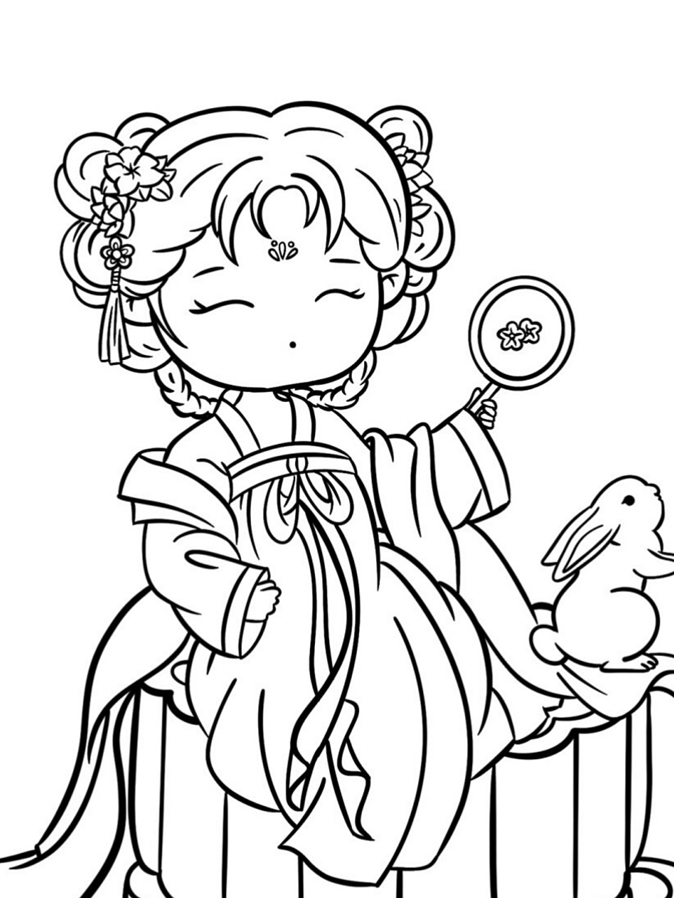 中秋节素材 嫦娥奔月系列