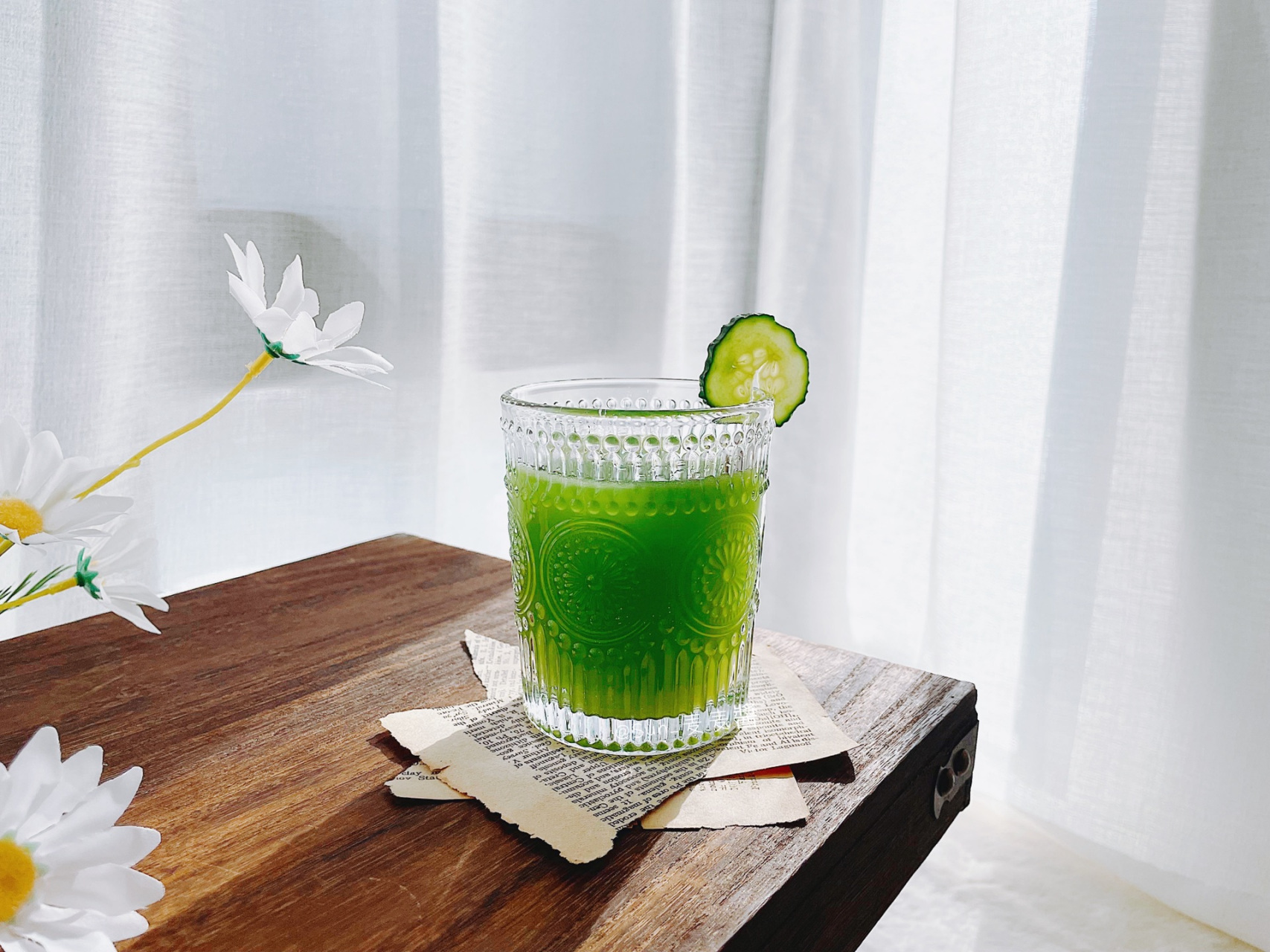 小满节气喝黄瓜雪梨汁,清热解毒,化痰止咳.