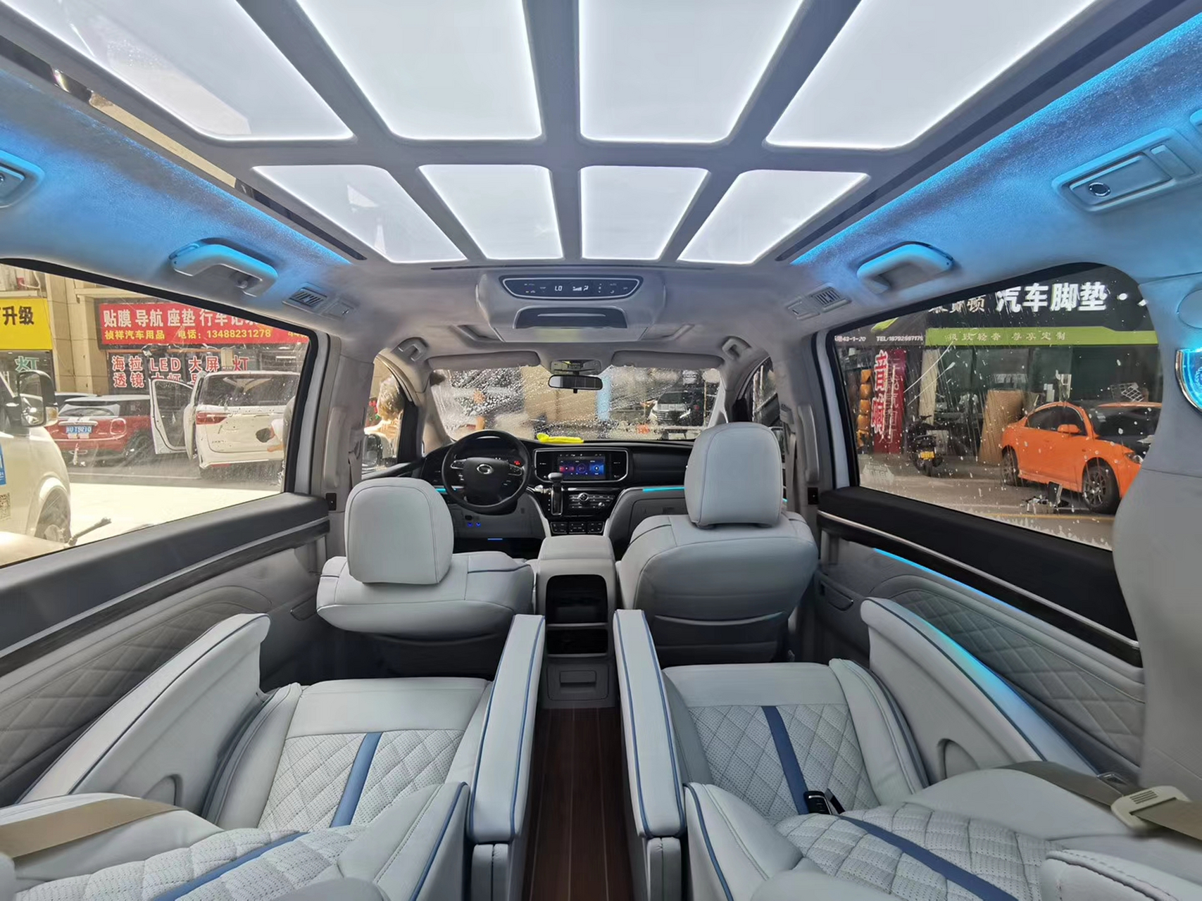 传祺m8航空座椅改装,合正传祺商务车m8定制改装实力蜕变,从丐版到豪华