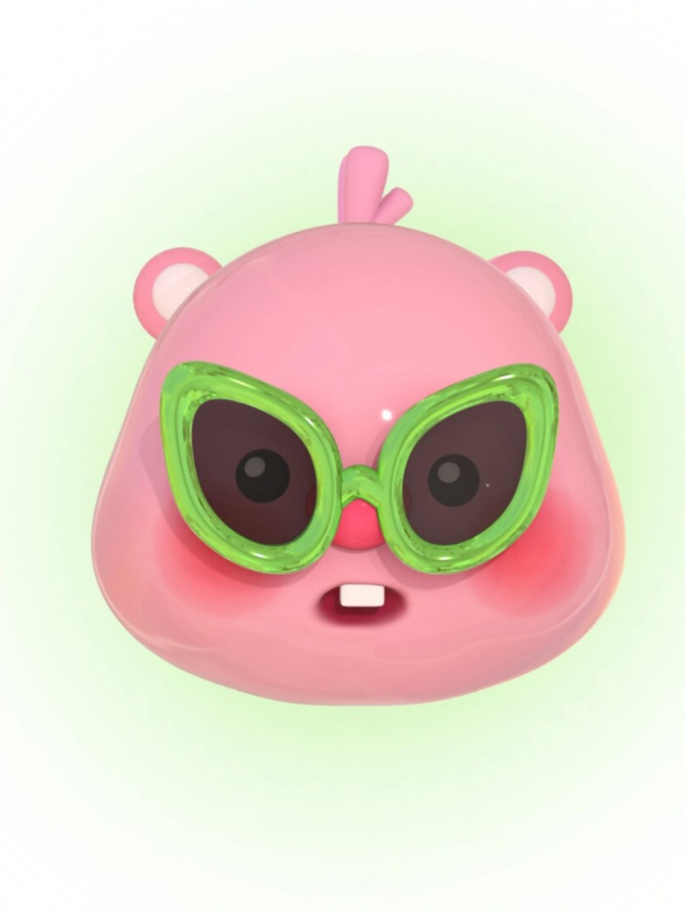 loopy大头照  酷酷的小海狸戴着墨镜,准备冲鸭!