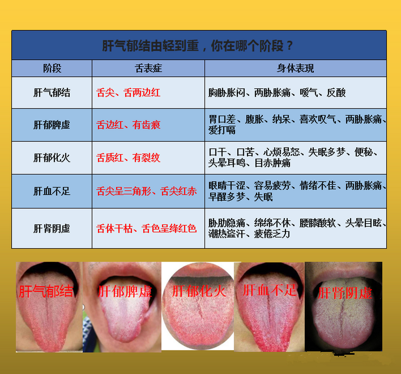 肝郁的症状有哪些表现图片