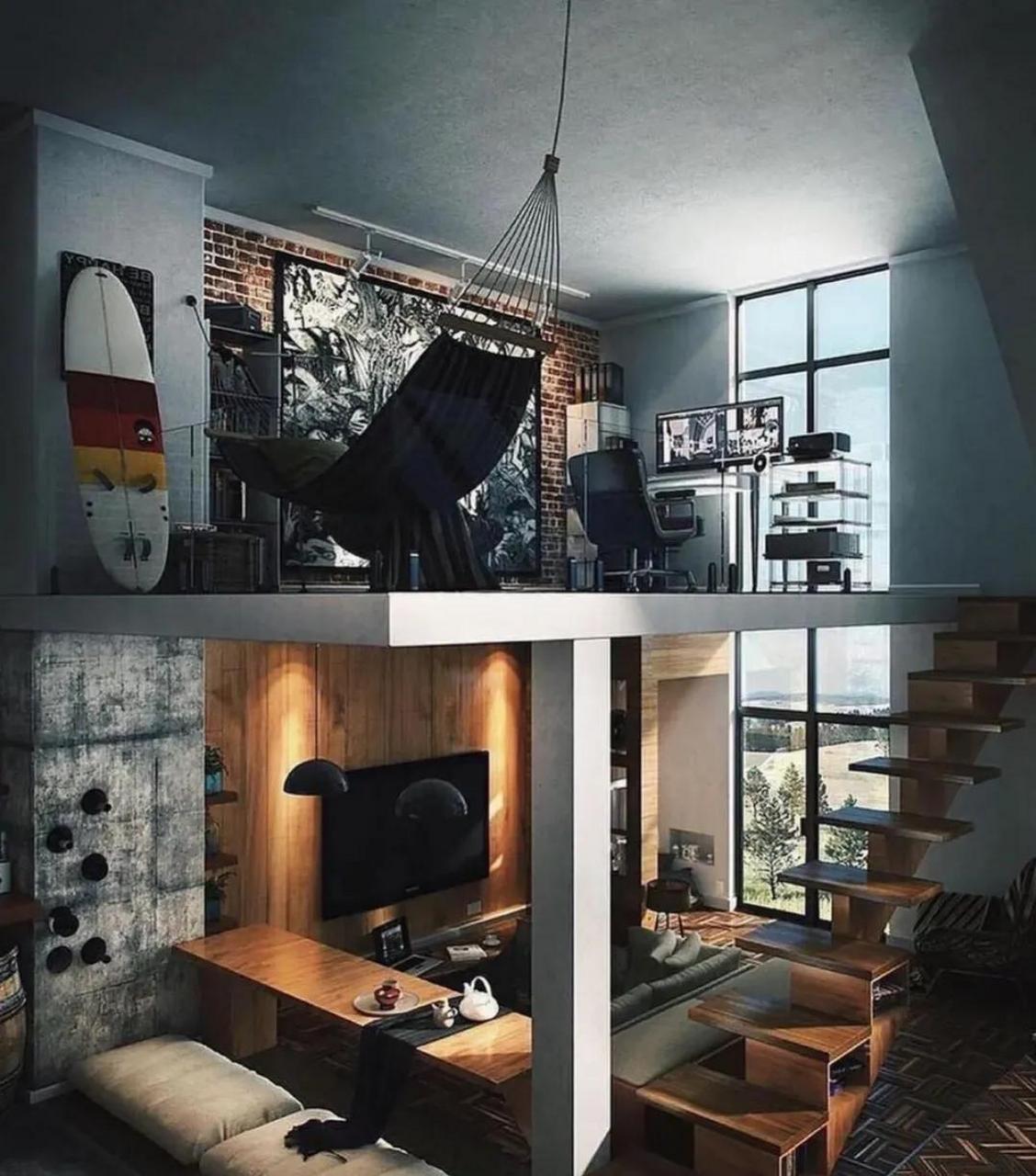 工业风的loft单身公寓[灵光一闪]深受年轻人喜爱 适合单身人士居住 集