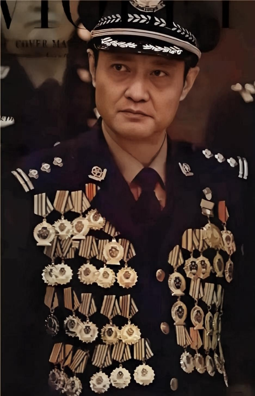 程鹏,谁是奖章装饰,是在警员的铁路公安处在兰州.