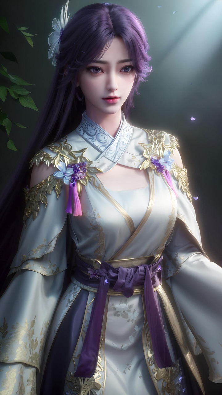 国漫女神|《完美世界》云曦ai高清手机壁纸:无论你变成什么样子,我都