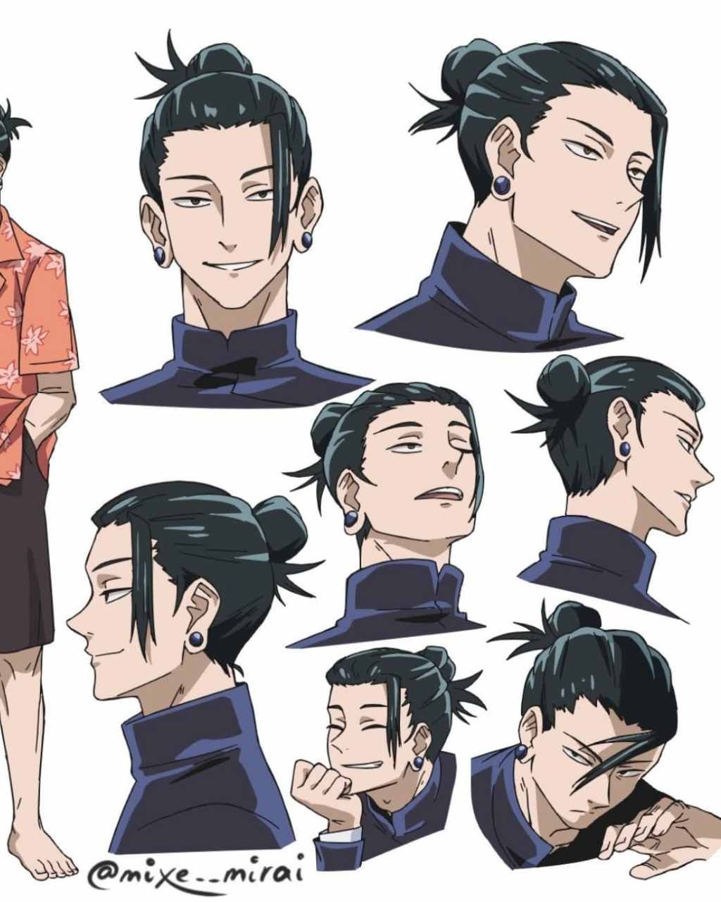 夏油杰的人设图 #咒术回战