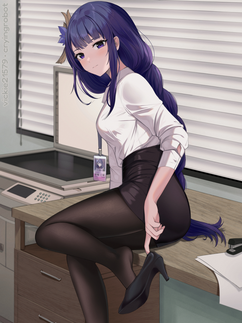 雷电将军ol装和裸腿,你觉得哪个行#原神