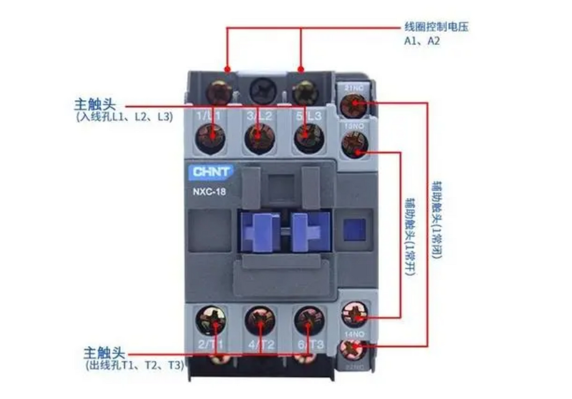 接触器a1a2是相通的吗(接触器a1a2分别接什么线)