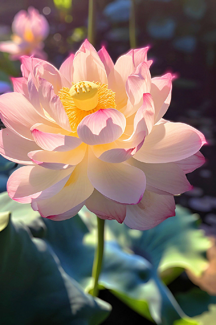 " 仙荷生幽泉,朝日艳且鲜 . " 676767 #古风小分队# #禅意古风