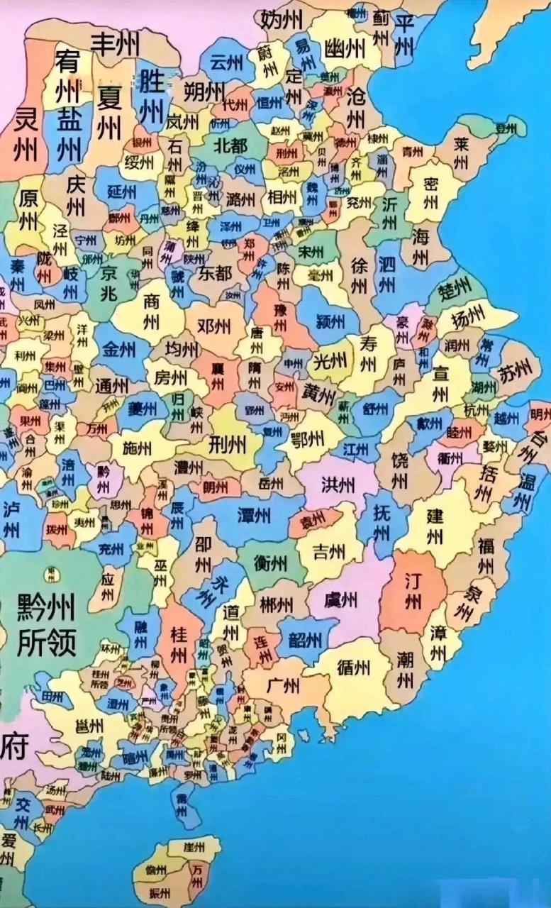 唐朝各州地图行政区划图片