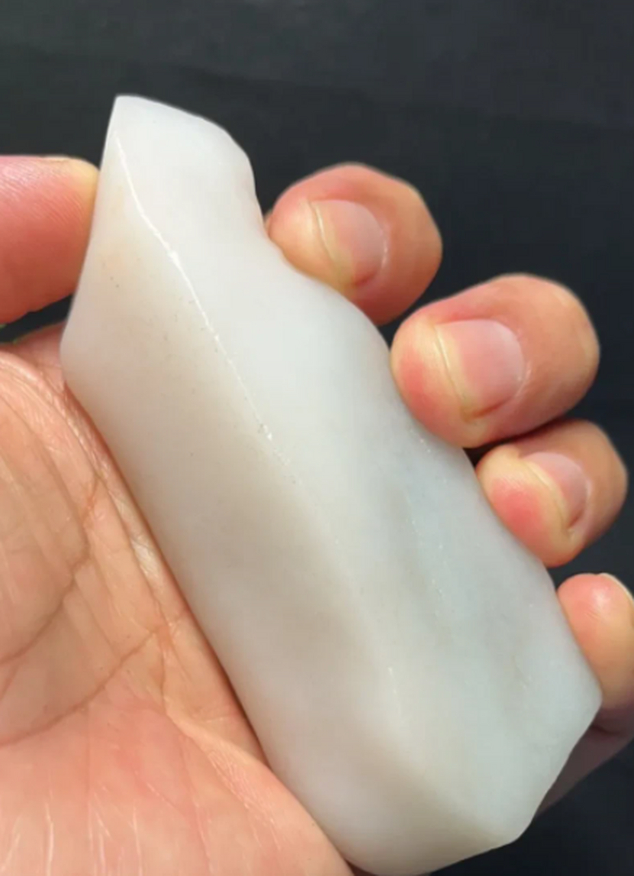 点击头像看直播##金丝玉# 太美了,精美的戈壁玉,白如羊脂,细腻如印