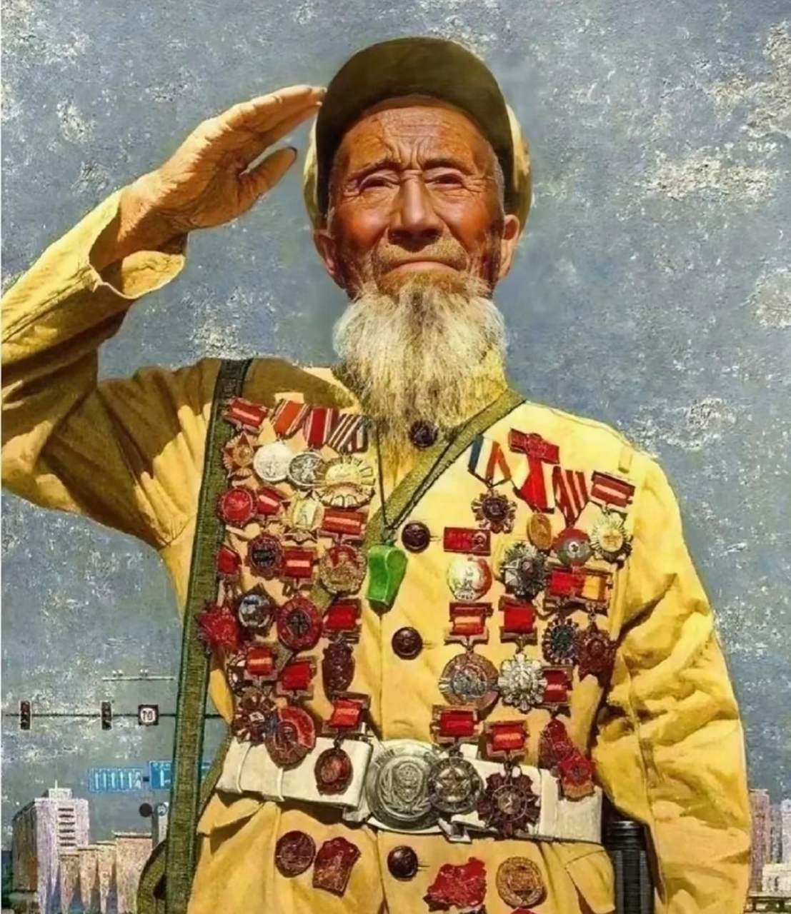 功勋卓越的老兵