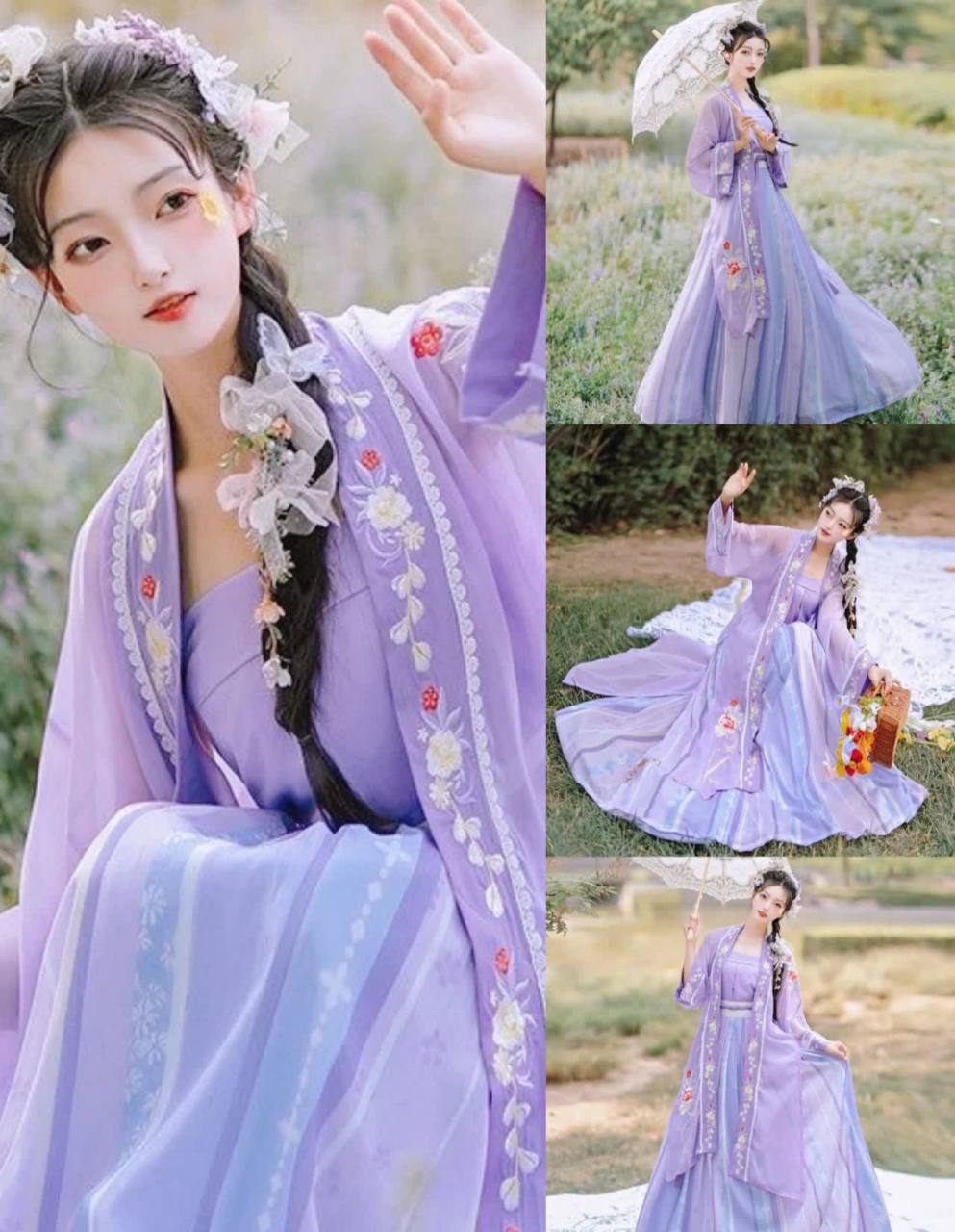 紫色系列汉服来了    #新中式穿搭大赏#[你懂的]