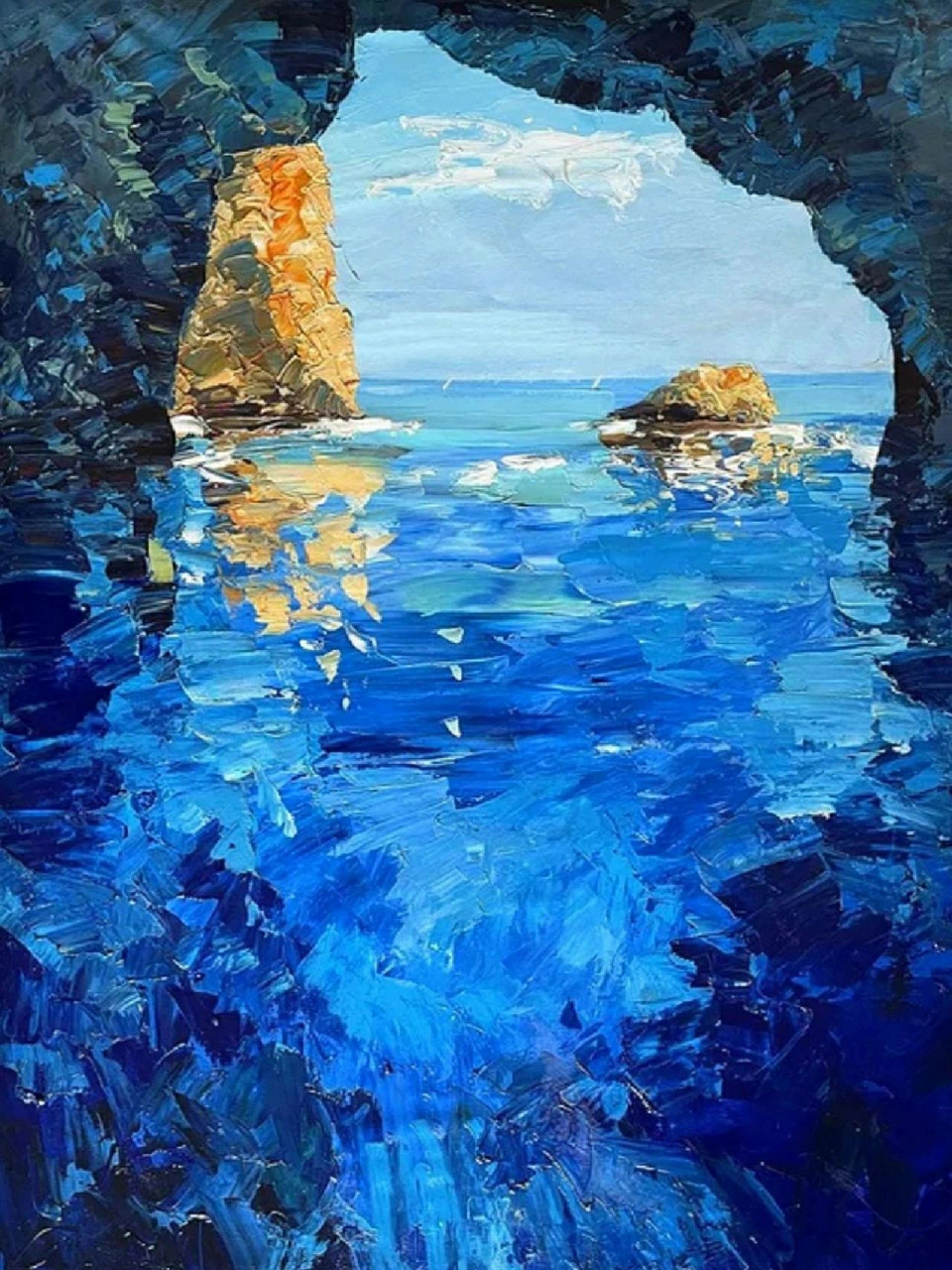 世界名画—这样的蓝色太美了!