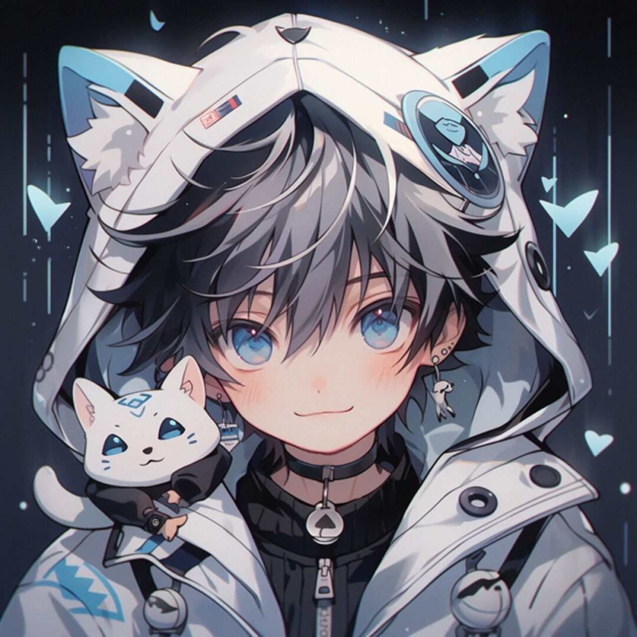 ai绘画 猫耳小男孩 改善版本  喜欢的友友可以给个支持哦