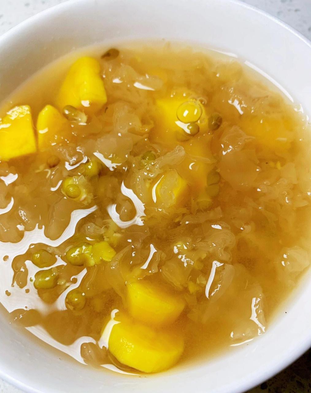 夏日降暑必备的银耳红薯绿豆汤6015超好喝91|这天实在太热!