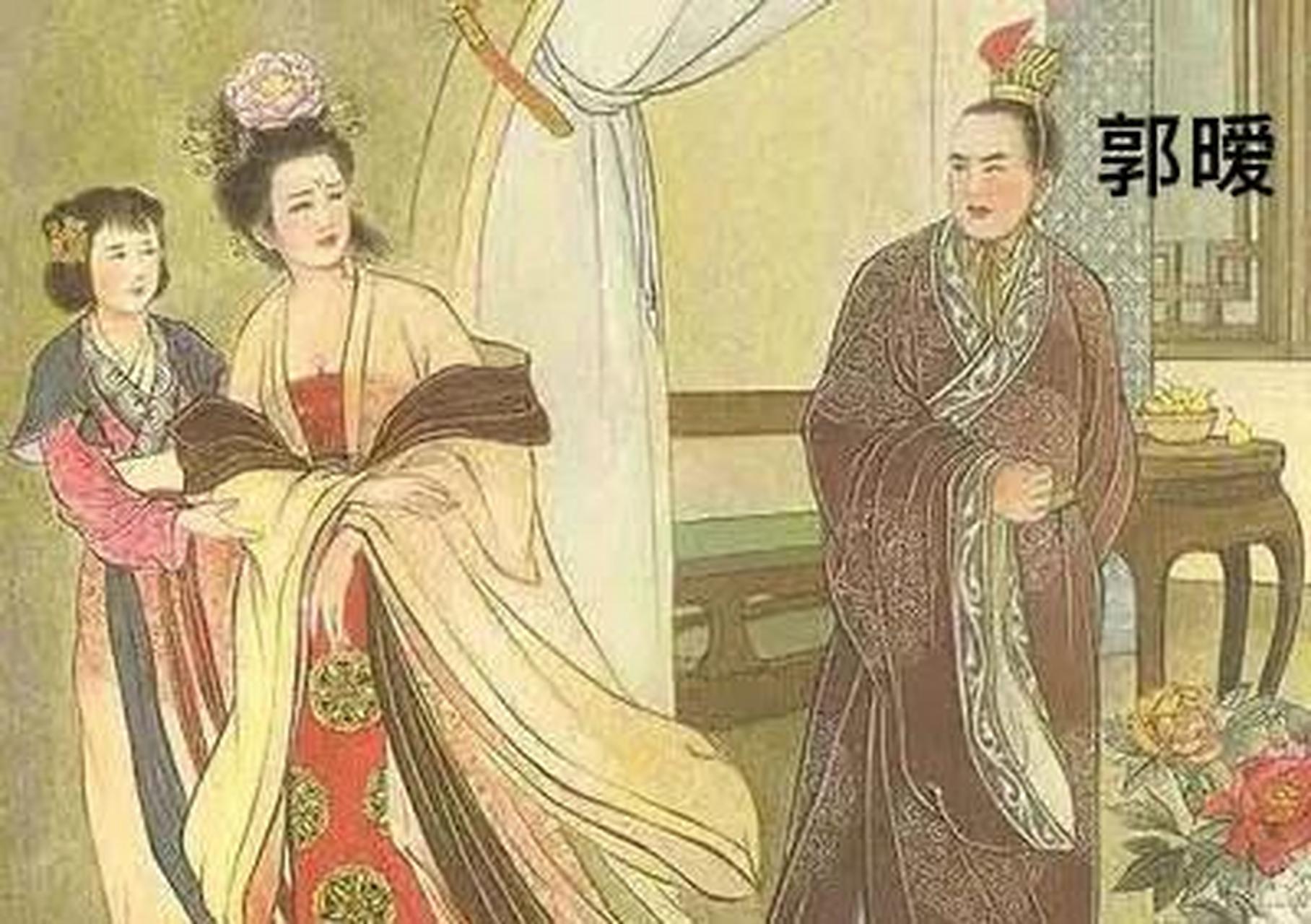 767年,郭子仪府中热闹非凡,其子郭暧一边笑脸迎客,一边却暗自生气.