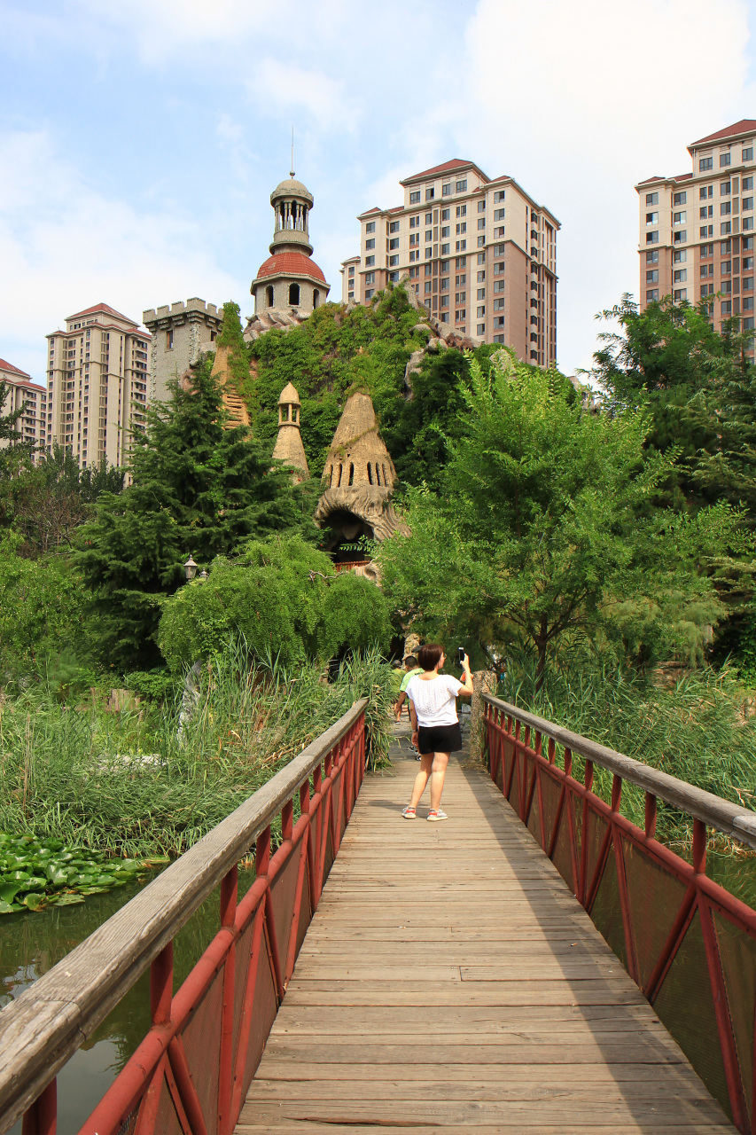 仿佛见到霍格沃茨古城堡,天津中华石园