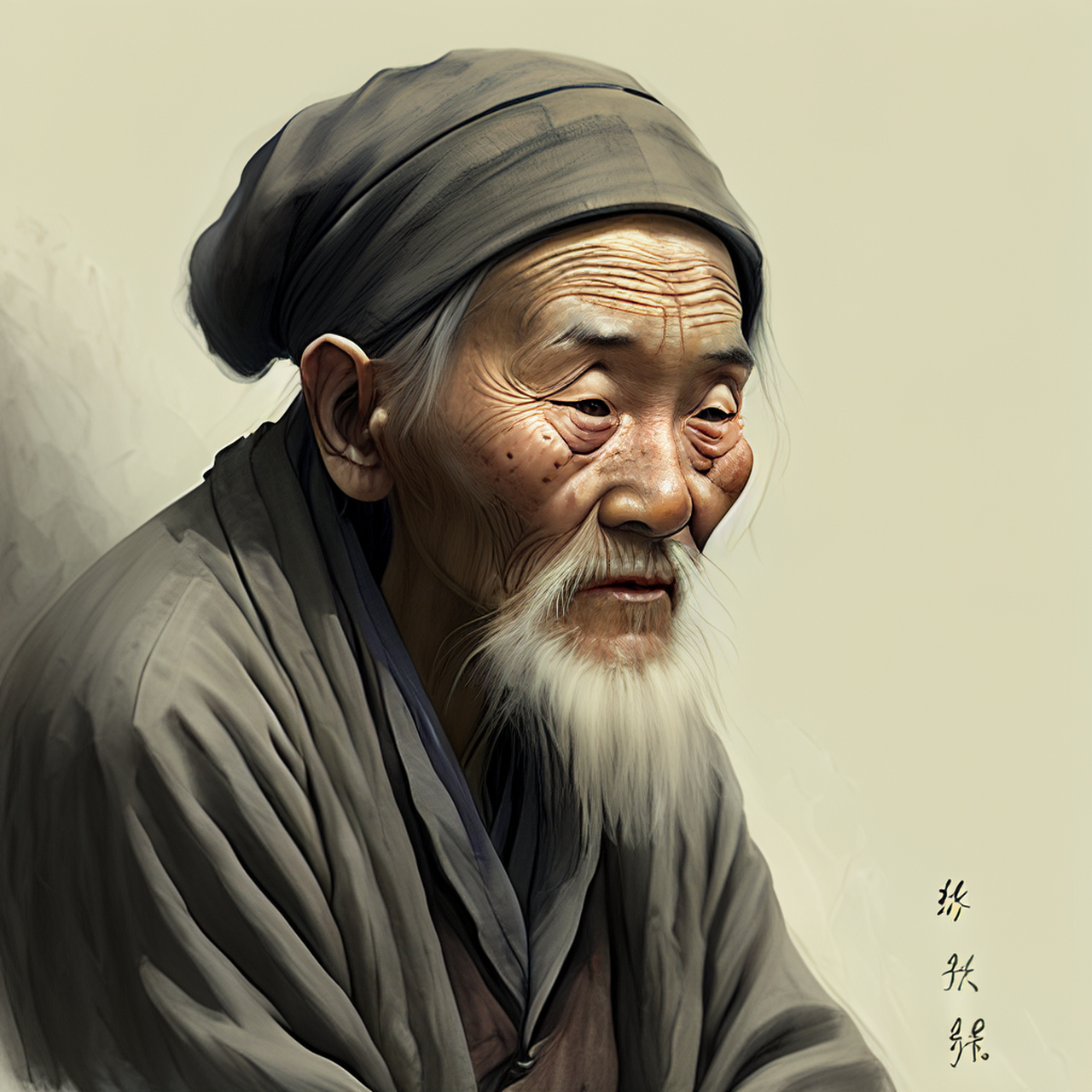 绛县老人今若此,此生更复几番来.意境,典雅,宁静#百度文心一言来了