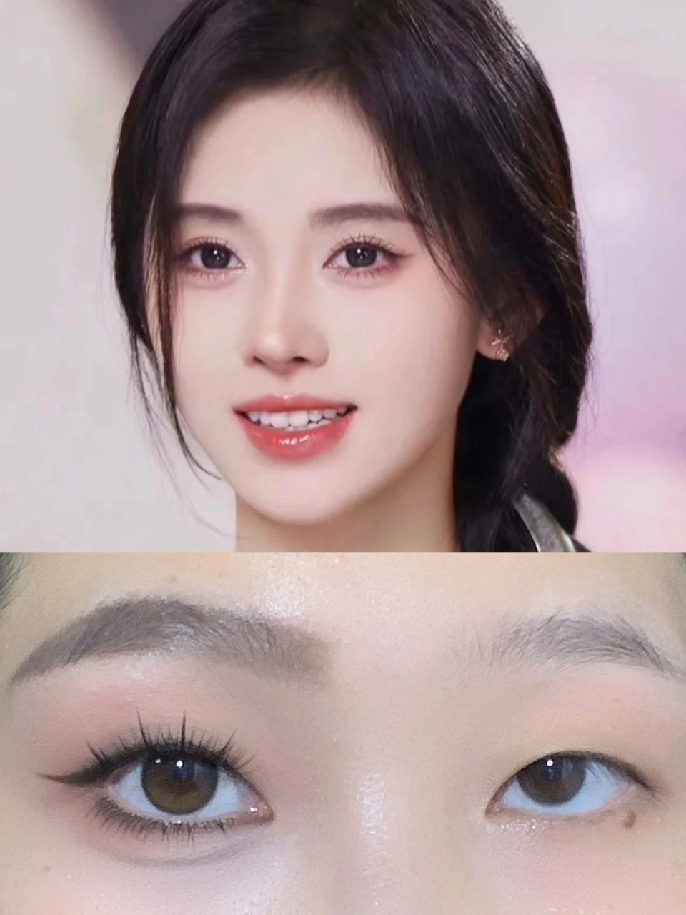 新手必学眼尾沟有效消肿眼妆~  鞠婧祎灵感的纯欲氛围感眼妆,肿眼泡可