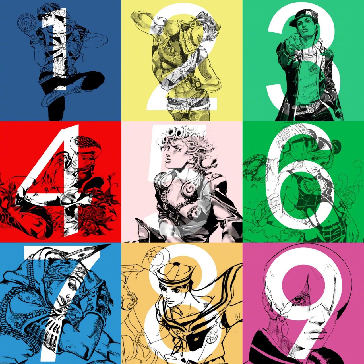 jojo第一部到第九部主角,你最喜欢哪位呢?