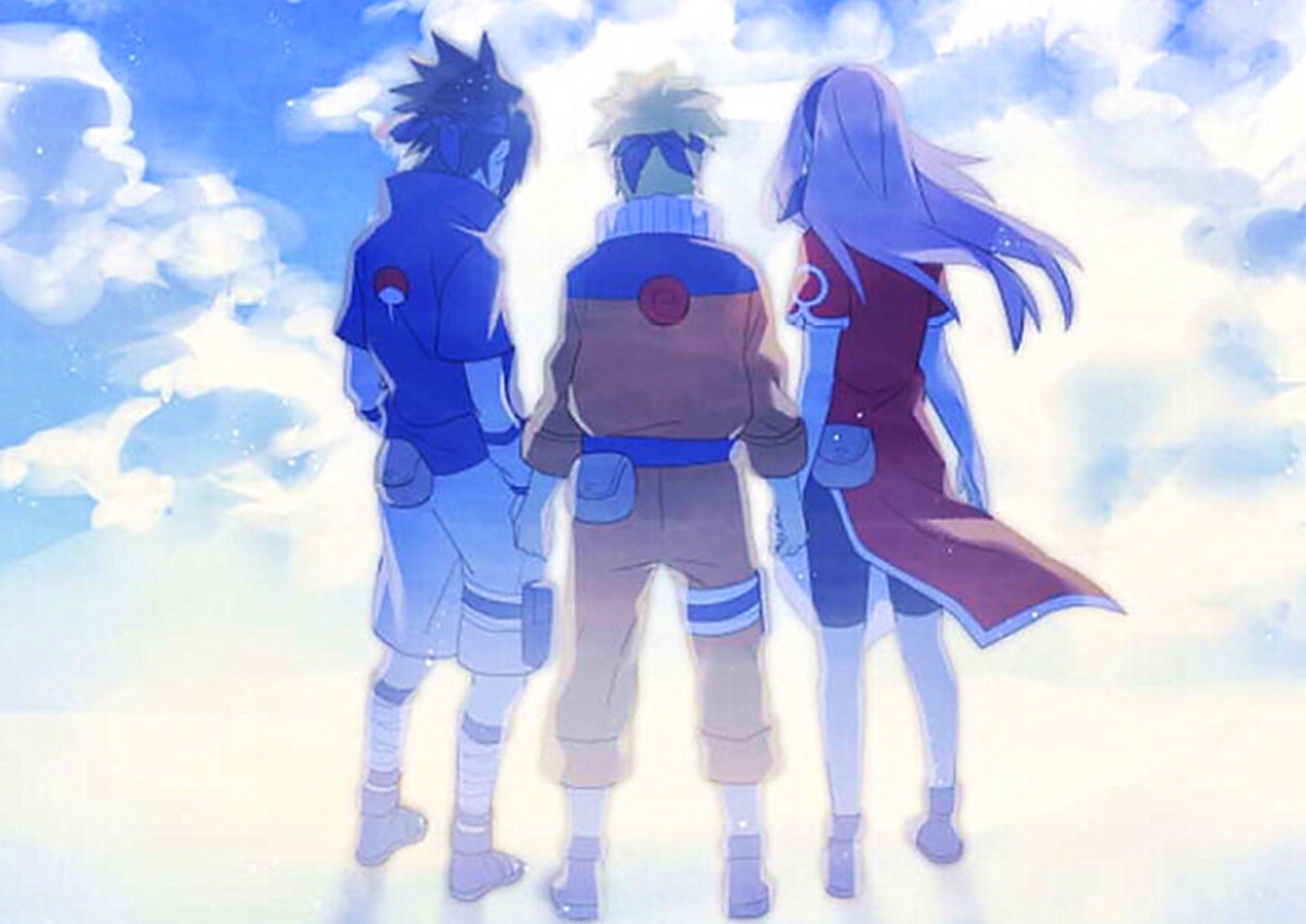 第七班帅气的背影!#火影人物志# #火影忍者