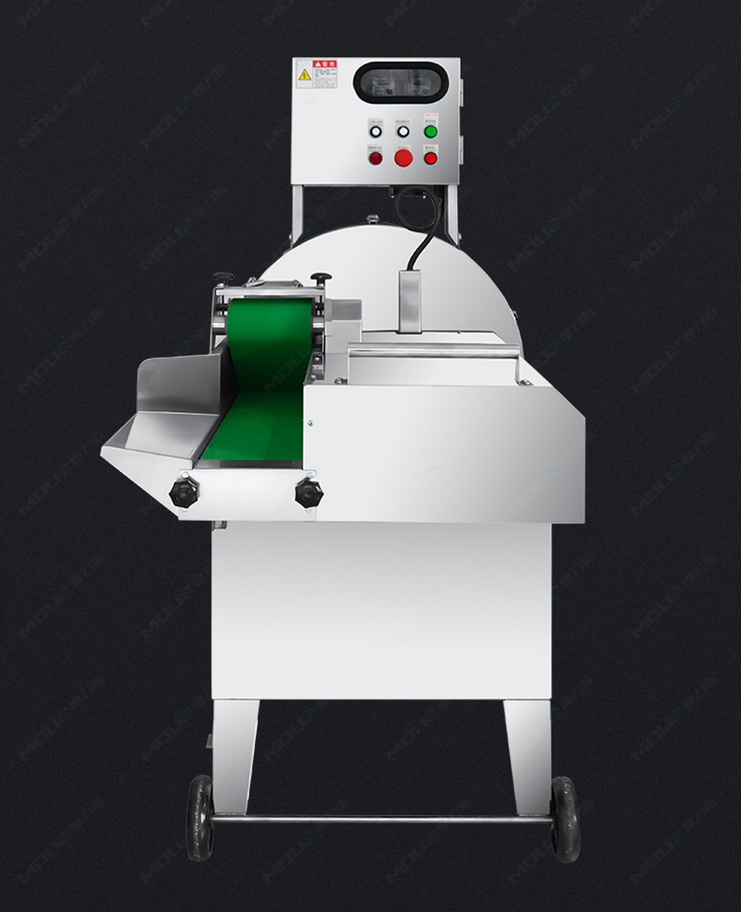 茄子切片机  自动切功茄子片机器  全自动蔬菜切割机器  触频控制输送