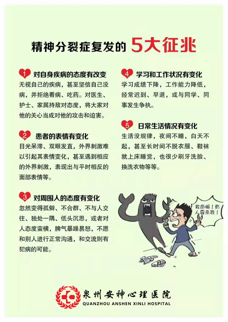 精分患者复发征兆(精分患者复发前兆)