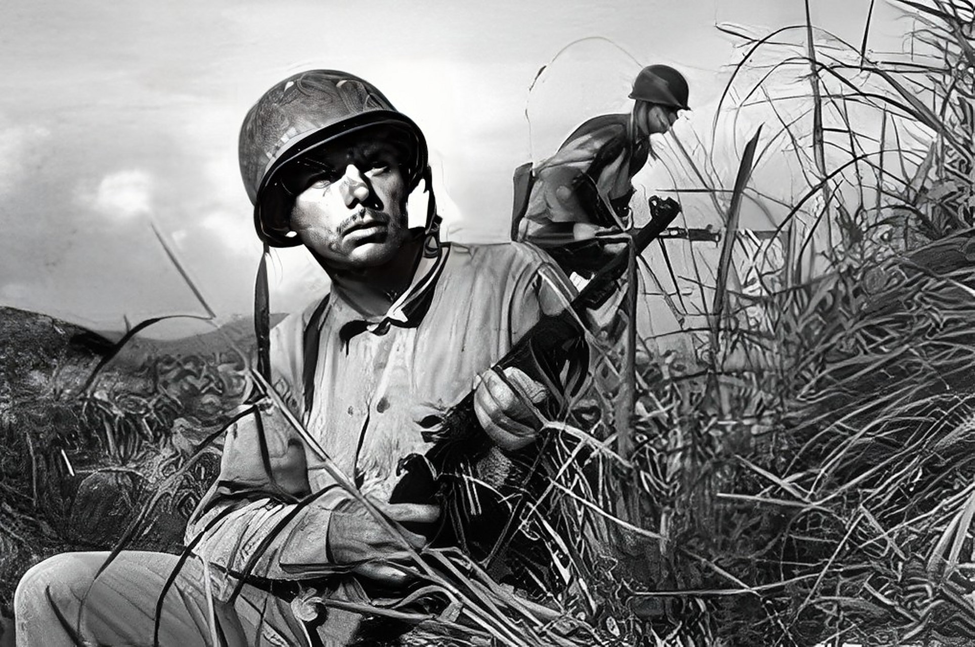 1953年,在一次战斗中,潘正光为掩护战友撤退负伤,十几个美国士兵围了