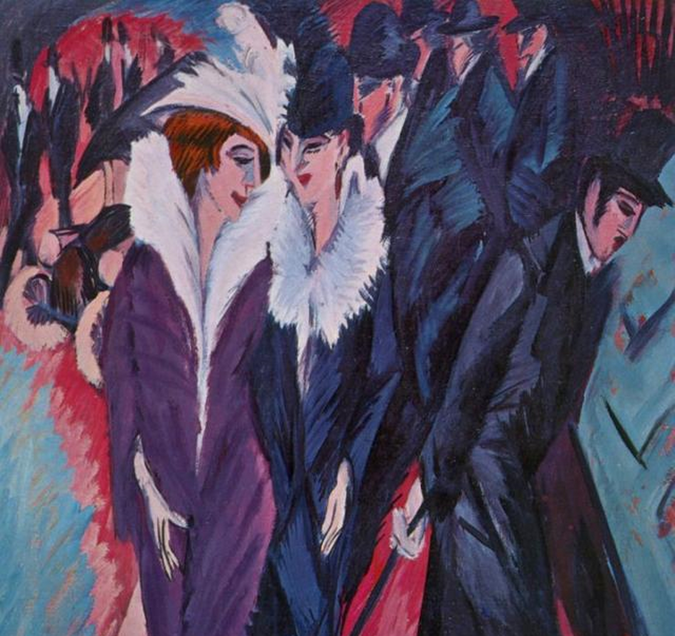 德国表现主义代表画家基希纳油画作品欣赏[haha]